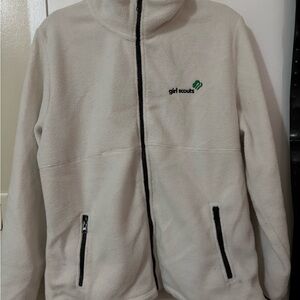 Girl Scouts Women's Cream Fleece Jacket